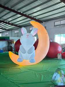 ของตกแต่งโบยี่ ตุ๊กตาเป่าลมเจ้าชายดวงจันทร์ การ์ตูนมาสคอต สำหรับตกแต่งสวนสาธารณะ งานปาร์ตี้ - Product Image 4