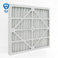 Filtre à air HVAC MERV8, cadre en carton, panneau plissé, préfiltre pour système de ventilation de climatisation