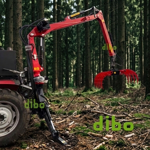 CE ATV 360-Grad-Drehbarer Hydraulischer Holzgreifer mit PTO-Antrieb zum Laden und Greifen <span class=keywords><strong>TC420</strong></span> bis TC850 Holzkran - Product Image 1