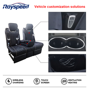 Divano Letto di Lusso di Fascia Alta in Pelle e Tessuto Sedili Sportivi per Furgoni con Angolo Regolabile Impermeabili Colore e Logo Personalizzati - Product Image 3