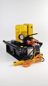 Pompe hydraulique électrique à double action industrielle VHCP05055 avec pédale électrique pour le levage de vérins hydrauliques - Product Image 2