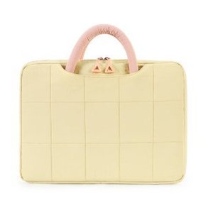 Custom Women's Large Capacity Quilted Polyester Puffy Lightweight Portable Soft 14 Inch Business <b>Laptop</b> Bag - Product Image 3