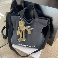 Bolsos de Lona para Mujer, 100% Algodón, Gran Capacidad, Bolsos de Hombro con Cierre de Cremallera para el Uso Diario
