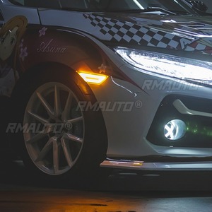 Car <b>Leaf</b> Board Lamp Side <b>Lights</b> For Honda Civic 2016-2019 10th Gen Body Kit Car Accessories - Product Image 5