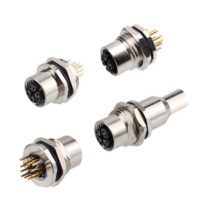 Conector de Aviación MXTD M12 Tipo X de 8 Núcleos, Enlazado por Cable, Resistente al Agua, Accesorios para Conectores - Product Image 1