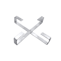 Accessoires électriques Support de câble aérien ADSS en acier galvanisé avec clips réglables Montage sur poteau/tour Argent