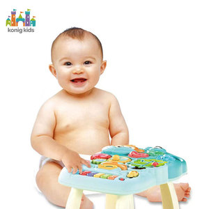 Konig Kids Articles Populaires Andador 3 en 1 Trotteur d'Apprentissage pour Bébé Centre d'Activités Lumières Musique Cadre en Plastique Pliable pour 0-3 Ans - Product Image 3