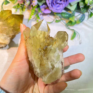 Gema Natural de alta calidad, cristales curativos, piedra rugosa, citrino ahumado, espécimen de cristal de racimo - Product Image 5