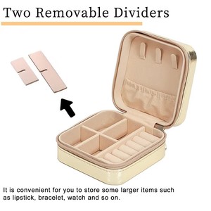 Clear Stock <strong>Small</strong> Jewelry <strong>Box</strong> Wholesale Travel Jewellery Case Custom Logo Mini Jewelry Organizer Gold Silver <strong>Trinket</strong> <strong>Box</strong> - Product Image 6