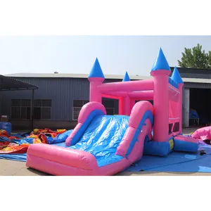 Moonwalk comercial lindo inflable saltar castillo hinchable puente tobogán de agua dinosaurio Casa de rebote Combo tobogán de agua