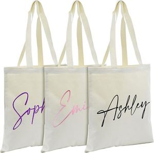 Bolsas de Compras Personalizadas de Lona de Algodón con Logotipo Personalizado al por Mayor, Bolsas de Mano Lisas para Sublimación para Promoción - Product Image 2