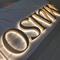 Letras de canal LED 3D personalizadas Logotipo de publicidad exterior Letreros de metal con retroiluminación acrílica para edificios para escuelas y hospitales
