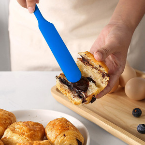 Nhà bếp bánh nướng công cụ trộn bột dài Spatula thực phẩm cấp bền bơ mứt ăn sáng Silicone <span class=keywords><strong>Scraper</strong></span> - Product Image 3