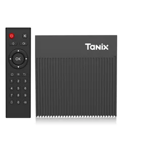 2022新款Android 11智能Tvbox Tanix x4 android box Amlogic s905 x 4 4GB 32GB 64GB双Wifi 8k高清电视盒X4支持AV1