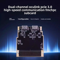 Tarjeta FMC GGDX Chipboard ALINX FH4020 con Doble Interfaz Oculink PCIe 3.0, Equipada con Interfaces de Fibra Óptica SFP+, Conector FMC HPC