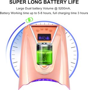 เครื่องอบเล็บยูวีกำลังสูง 128 วัตต์ ไร้สาย รุ่นโปร อบแห้งเร็ว พร้อมกล่องแบบกำหนดเองได้ - Product Image 4