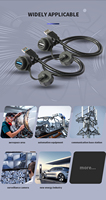 Konektor Panel Mount USB 3.0 LSHITECH M20 IP67 dengan Kabel Male Tahan Air untuk Peralatan Akuisisi & Pengujian Data Industri