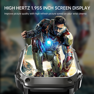 Montre connectée DF EDS Q80 1.95AMOLED 5G avec appels autonomes, gestion professionnelle de la santé, Bluetooth, GPS, positionnement précis - Product Image 4