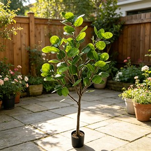Artificial Money <b>Tree</b> Potted Plants for Ndoor Home Hotel Deco - Product Image 4