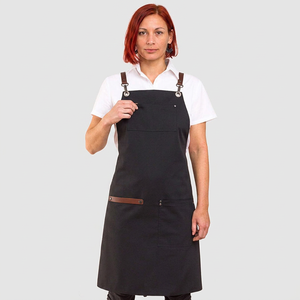 Tablier personnalisé avec logo pour la cuisine et la préparation culinaire, réglable, en coton durable, uniformes de restaurant et de bar, tabliers personnalisés - Product Image 4
