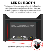 Écran LED pour cabine DJ, écran vidéo mural portable haute définition P2.5 pour boîte de nuit, concert, festival de musique
