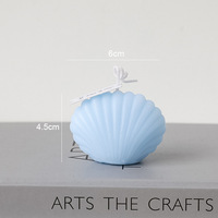 Étiquette de cire de soja personnalisée, Logo en forme de coquille, bougie parfumée de coquille de mer, vente en gros