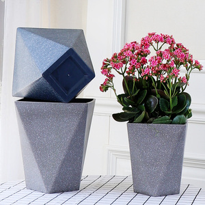 Balcon salon <span class=keywords><strong>imitation</strong></span> ciment plante verte résine épaissie <span class=keywords><strong>imitation</strong></span> <span class=keywords><strong>pierre</strong></span> givré pot de fleur style simple nordique - Product Image 6