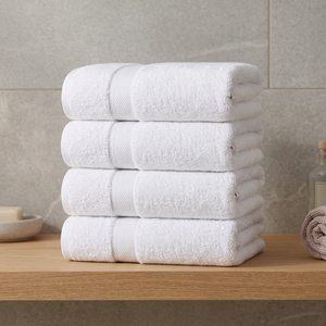 Serviettes de bain complètes en coton Grandes serviettes absorbantes douces à séchage rapide Hôtel Spa Fourniture en gros OEM - Product Image 1