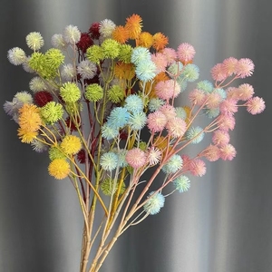 Flores Artificiales de Alta Calidad, Flor de Bola Espinosa de Plástico, Flor de Hortensia de 61 cm para Decoración de Bodas, Centro de Mesa - Product Image 3