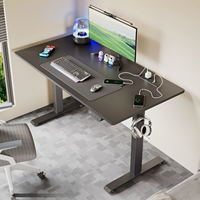 Escritorio Ergonómico de Altura Ajustable Eléctrico de 120x60cm, Fabricado en Vietnam, de Madera de Roble, Soporta hasta 70kg/154lbs