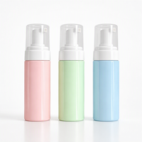 Bouteille vide en PET avec pompe mousseuse 100ml 200ml, emballage cosmétique, sérigraphie pour nettoyant visage, distributeur de savon moussant, vente en gros