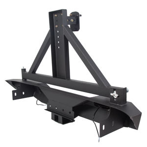 Parachoques trasero todoterreno con portador de neumático de repuesto para Jeep Wrangler JK JKU 2007-2018 - Product Image 4