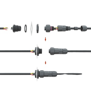 Высококачественный 2 ~ 8Pin Электрический разъем печатной платы разъем M12 штекер с гнездовой панелью нейлоновый штекер слабый ток светодиодный проводной разъем - Product Image 2