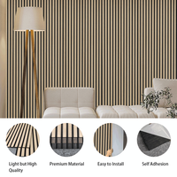 Paneles Decorativos de Madera Adhesivos 3D Akuslat, Fáciles de Instalar, Paneles Acústicos Autoadhesivos