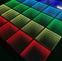 IP54 extérieur a mené le miroir interactif visuel magnétique d'infini de la piste de danse 3D pour la partie d'exposition de voiture