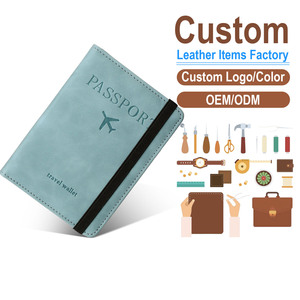 Men's Frosted PU Leather Passport Holder Multi-Functional Travel <b>Wallet</b> with <b>RFID</b> <b>Blocking</b> Business Card Organizer Phone Po - Product Image 1