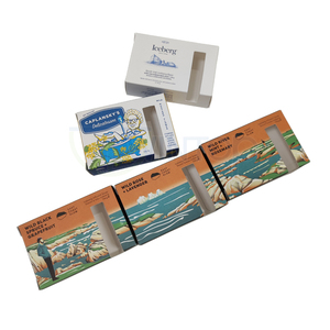 Custom Printing White Folding Paper Box Soap Packaging Reverse Tuck End Soap Boxes with Die Cut Window