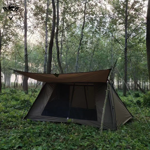 Senderismo al aire libre multifuncional Tiendas impermeables y ventiladas con ventanas de malla de toldo para actividades de campamento para 3-4 personas - Product Image 2