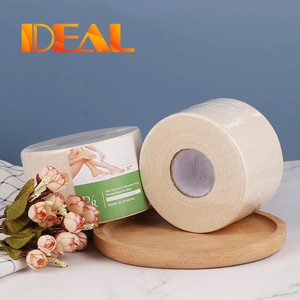 Rouleaux de coton non blanchi 100 % naturel de haute qualité pour épilation, imprimés par transfert thermique, bandes de <span class=keywords><strong>cire</strong></span> couleur naturelle, vente en gros sur mesure - Product Image 1