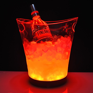 Vente en gros d'usine Seau <span class=keywords><strong>à</strong></span> glace LED Refroidisseur de <span class=keywords><strong>champagne</strong></span> et de vin avec logo personnalisé - Product Image 4