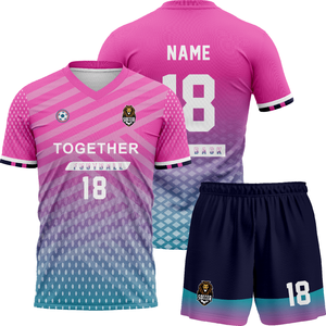 Pro-Back 定制足球球衣 数码印花 球员号码印字 快干 100% 聚酯纤维 足球服 OEM 服务 - Product Image 3