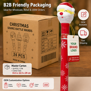 Bâtonnet de Noël lumineux en plastique, sonore et multicolore, avec sons de claquettes, pour Père Noël, Bonhomme de neige, Arbre de Noël, Halloween et Fêtes - Product Image 4