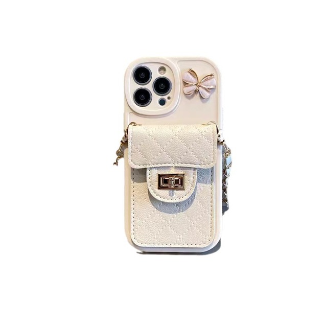 Diamond-Shaped TPU Coin Purse Shell for iPhone 11 Plus Mobile Phone Cases with Lanyard Included
