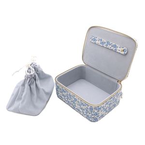 Modern Luxury Eco-friendly Jewelry Travel Organizer Box with Mirror Design and Zipper Closure for <strong>Jewellery</strong> <strong>Storage</strong> - Product Image 5