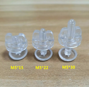สกรูยึดแผ่นอะคริลิคใส M5*15 M5*22 M5*30 สำหรับขาตั้งโชว์สินค้า อุปกรณ์สำนักงานแบบชิคาโก สกรูแบบผีเสื้อ - Product Image 6