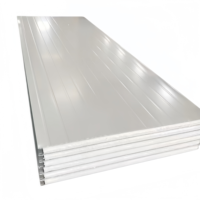 Panneau sandwich en acier coloré, polyuréthane PU, imperméable, antirouille, isolation thermique pour maison conteneur, bâtiment préfabriqué