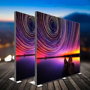 Edgelight Edgemax LED Strip Tentoonstelling dubbelzijdig Trade Show Display LED metalen lichtbak stand stof lightbox