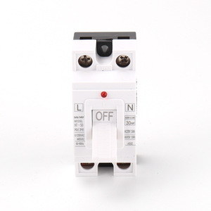 Disjoncteur miniature Sika NT50PC 30A 2P avec voyant rouge et poignée large pour usage domestique - Product Image 1