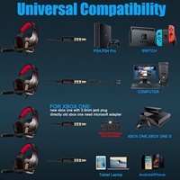 Casque de jeu surround USB avec micro, casque audio anti-bruit pour jeux