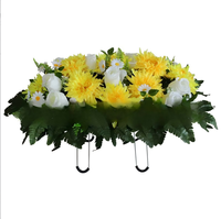 Bunga Daisy Sutra Buatan Tahan Lama Merek YC, Laris Manis, untuk Dekorasi Makam, Pemakaman, Musim Semi & Panas, Luar Ruangan, Qingming